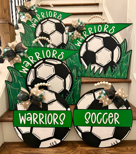Hand-Painted Soccer Door Hanger