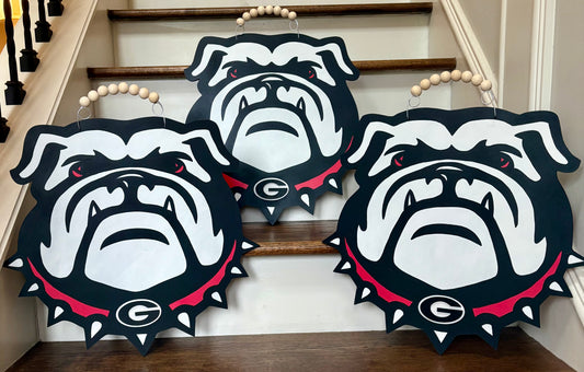 Hand-Painted Bulldog Hanger