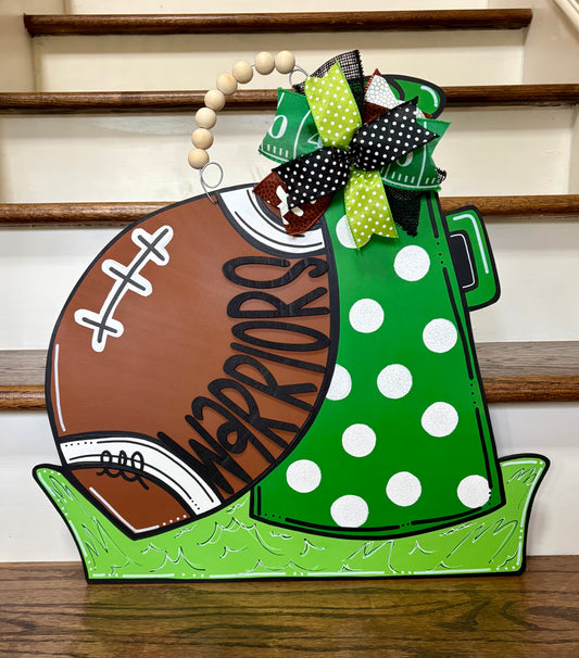 Personalized Cheer Megaphone Door Hanger